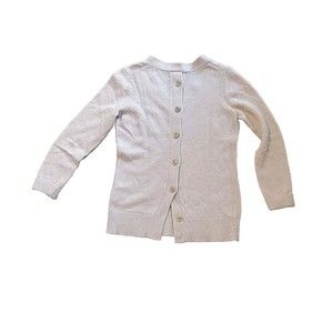 BANANA REPUBLIC Filpucci Fine Italian YarnSweater Button Back Size M Oatmeal A92